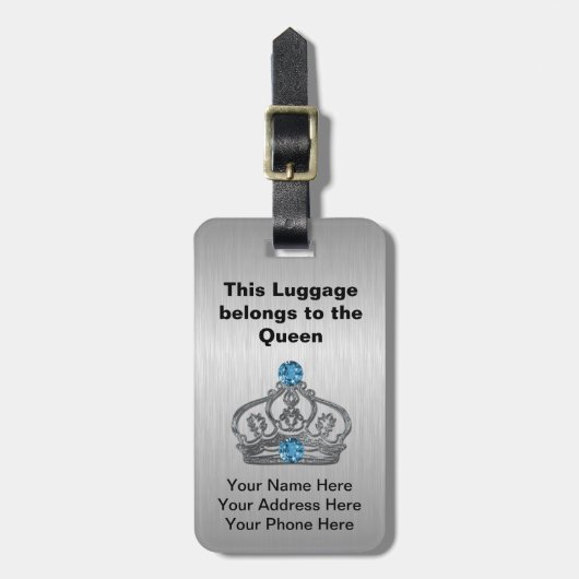 Labels van Royal Crown Bag (Voorkant verticaal)