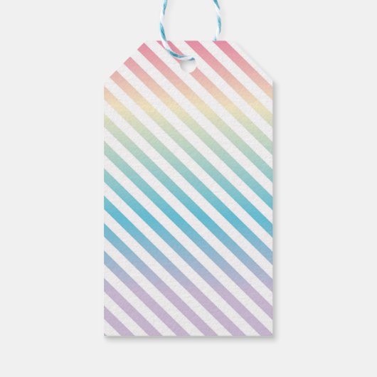 Labels van Unicorn Party Favor Hartelijk dank Cadeaulabel (Achterkant)