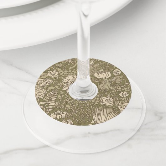 Labels van wijnglas (Dichtbij)