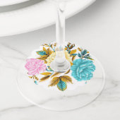 Labels van wijnglas (Dichtbij)