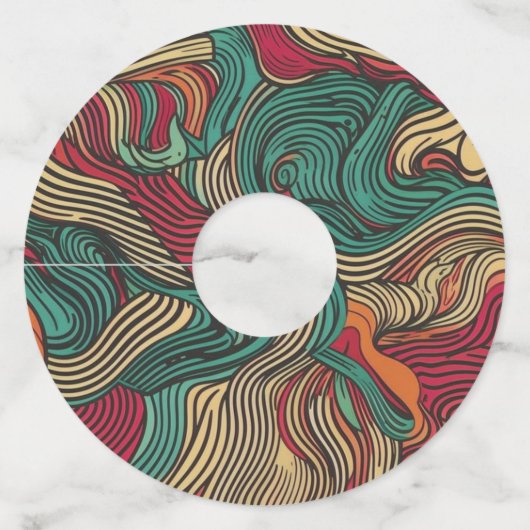 Labels van wijnglas voor sierdoeleinden (Voorkant)