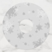 Labels van winterwonderland - Blauwgroen (Achterkant)