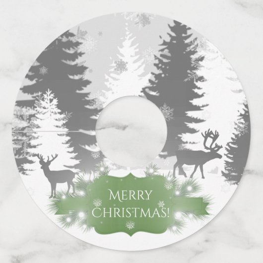 Labels van winterWonderland - Glasglas - Groen (Voorkant)