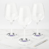 Labels van winterwonderland - Paars (Set)