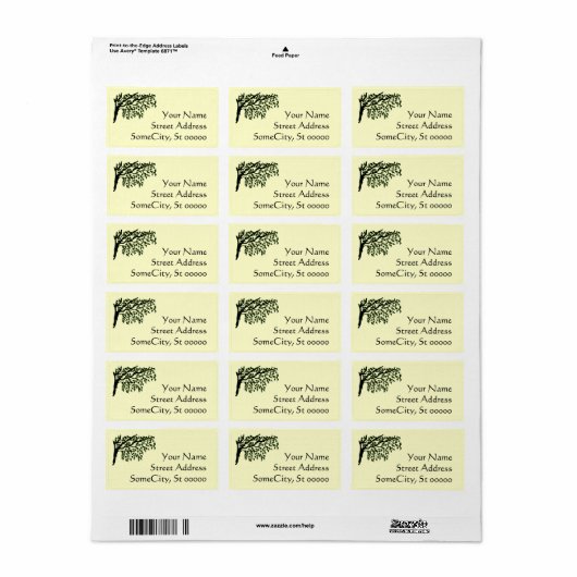 Labels - Verbindende bijkantoren met adres (Full Sheet)