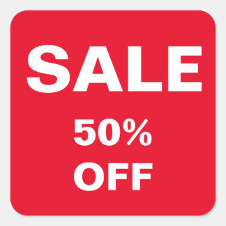 Labels verkopen voor feestelijke aanbiedingen