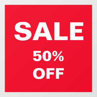 Labels verkopen voor feestelijke aanbiedingen raamsticker