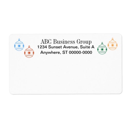 Labels - Verzendlabel voor feestdagen (Voorkant)