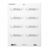 Labels - Verzendlabel voor feestdagen (Full Sheet)