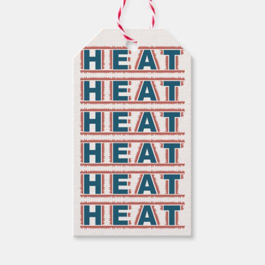 LABELS voor aangepaste HEAT-cadeautjes Cadeaulabel (Voorkant)