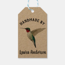 Labels voor aangepaste Kraft Hummingbird Gift