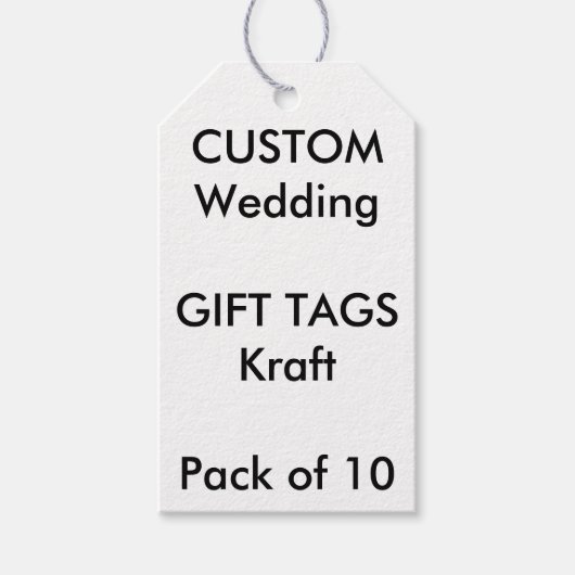 Labels voor aangepaste weddenschappen KRAFT, GRAY  Cadeaulabel (Voorkant)