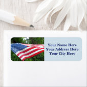Labels voor Amerikaans vlaggenretouradres (Insitu)