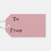 Labels voor atoomroze ogee en Starburst Cadeaulabel (Achterkant Horizontaal)