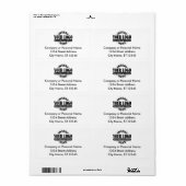 Labels voor bedrijfsretouradres (Full Sheet)