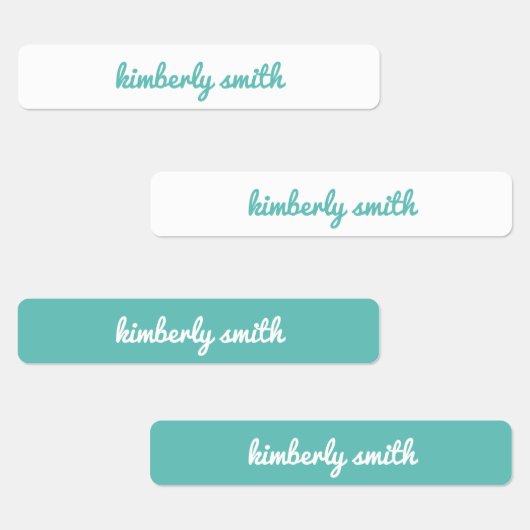 Labels voor blauwgroen meisjesschoolnamen (Groep)