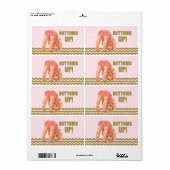 Labels voor 'Bottoms Up Sip And See' waterfles (Full Sheet)