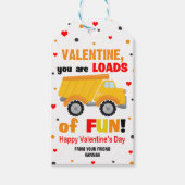 Labels voor bouwcadeaus, Label van Valentijns klas Cadeaulabel (Voorkant)