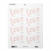 Labels voor bruiloft | Love Typography (Full Sheet)