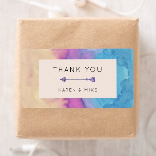 Labels voor bruiloft | Waterverf Textuur (Insitu)