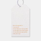 Labels voor Bunny Bait Gift Cadeaulabel (Achterkant)