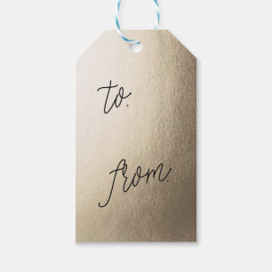LABELS voor cadeau voor GOLD FOIL cadeau Cadeaulabel