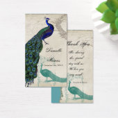 Labels voor cadeaus - Peacock 5 Visitekaartjes (Bureau)