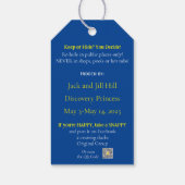 Labels voor cruiseeendenpaspoort cadeaulabel (Achterkant)