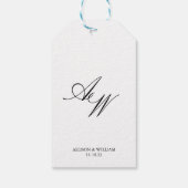 Labels voor de bruiloft - Dank u wel! Cadeaulabel (Achterkant)