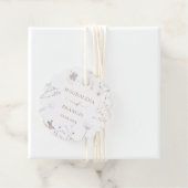 labels voor de bruiloft van gevoelige wilde bloeme (In situ)