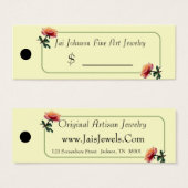 Labels voor de goederenprijs (Rozen) Mini Visitekaartjes (Voorkant /achterkant)