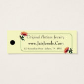 Labels voor de goederenprijs (Rozen) Mini Visitekaartjes (Achterkant)