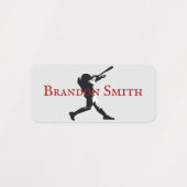 Labels voor de naam van de Baseball Player-batteri (Design 1)