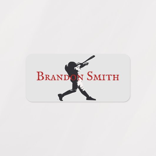 Labels voor de naam van de Baseball Player-batteri (Design 1)