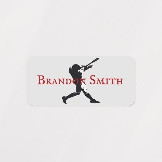 Labels voor de naam van de Baseball Player-batteri (Design 2)