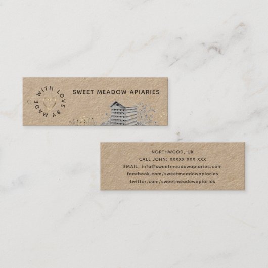 Labels voor de sluiting van bijenteeltproducten (Voorkant / Achterkant)