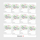 Labels voor feestelijke kerstcadeautjes (Vel)