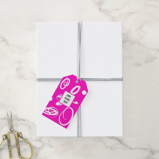 Labels voor fijne en leuke cadeautjes cadeaulabel (Met Touw)