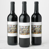 Labels voor flessen alcohol wijn etiket (Flessen)
