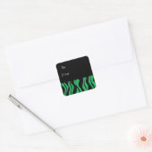 Labels voor groene en zwarte zebra Print Gift (Envelop)
