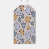 Labels voor hedendaagse bladeren cadeaulabel (Voorkant)