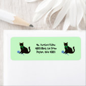Labels voor het Black Cat Return-adres (Insitu)