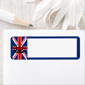 Labels voor het Britse vlag-/Crown-retouradres (Insitu)