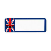 Labels voor het Britse vlag-/Crown-retouradres (Voorkant)