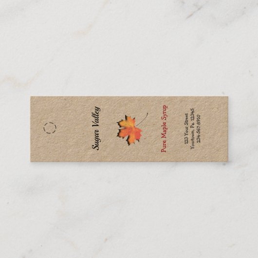 Labels voor het dragen van een propje lederen mant (Voorkant)