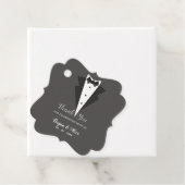 Labels voor het huwelijk (Tuxedo Bow Stropdas) (In situ)