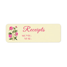 Labels voor het ontvangen van pinda's Flowers van 