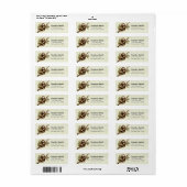 Labels voor het retouradres van de sleuf (Full Sheet)