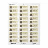 Labels voor het retouradres van de sleuf (Full Sheet)
