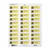 Labels voor het retouradres van de sleuf (Full Sheet)
